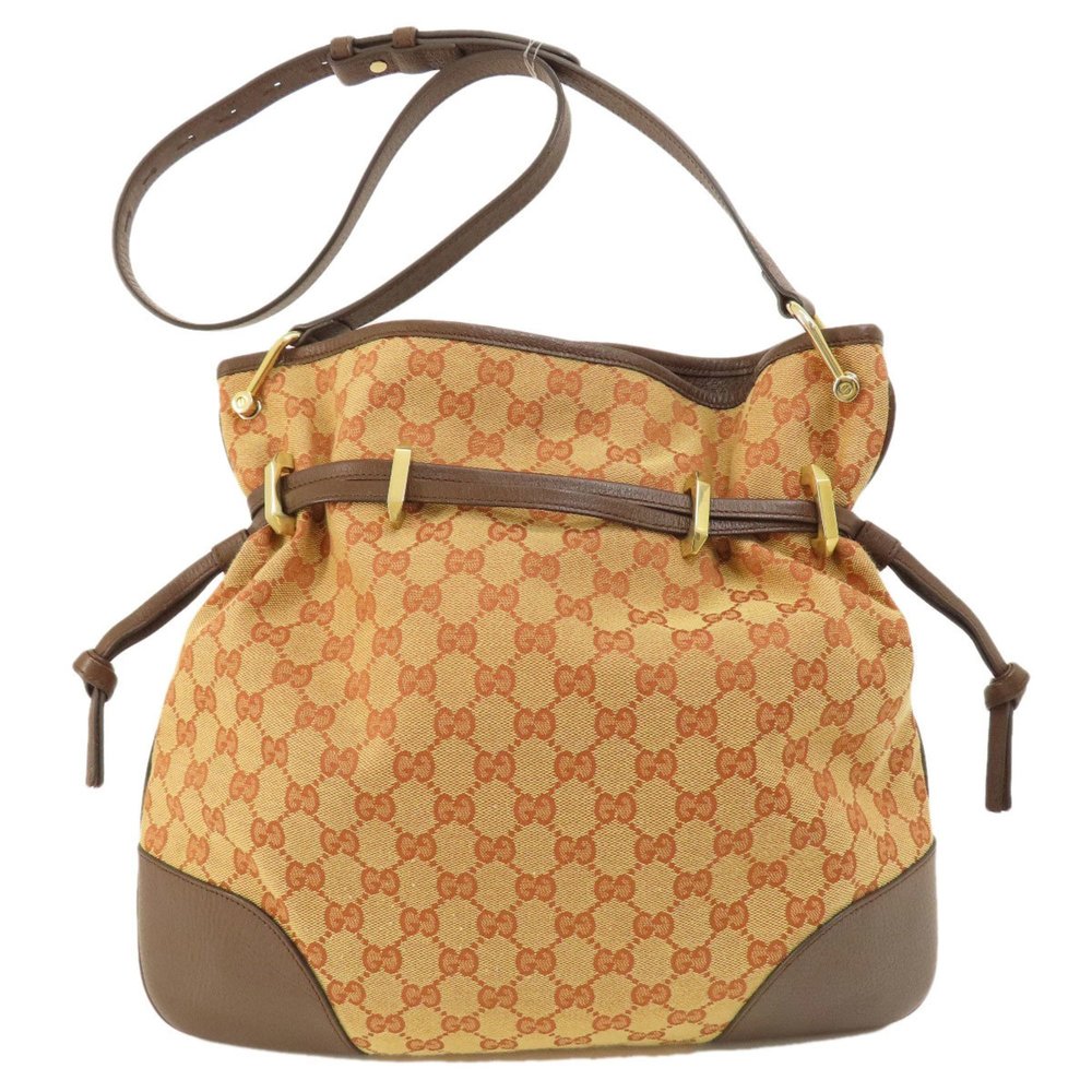 Gucci 602089 Horsebit GG Shoulder Bag Canvas Women's GUCCI - Picture 2 of 11